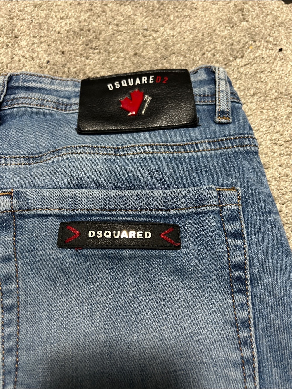 Vintage DSQUARED2 Slim Fit Size 31 Blue Jeans - Picture 4 of 11